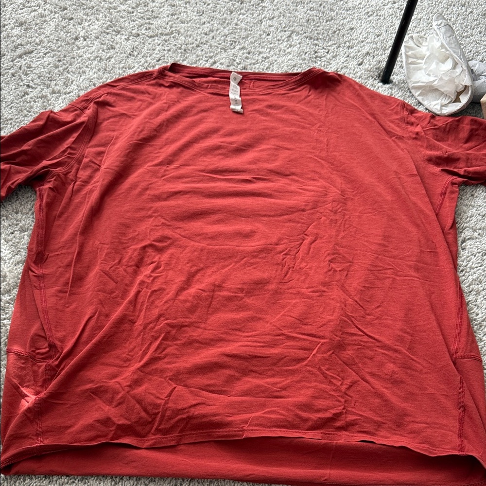 Lululemon Athletica Back in Action Top size 8